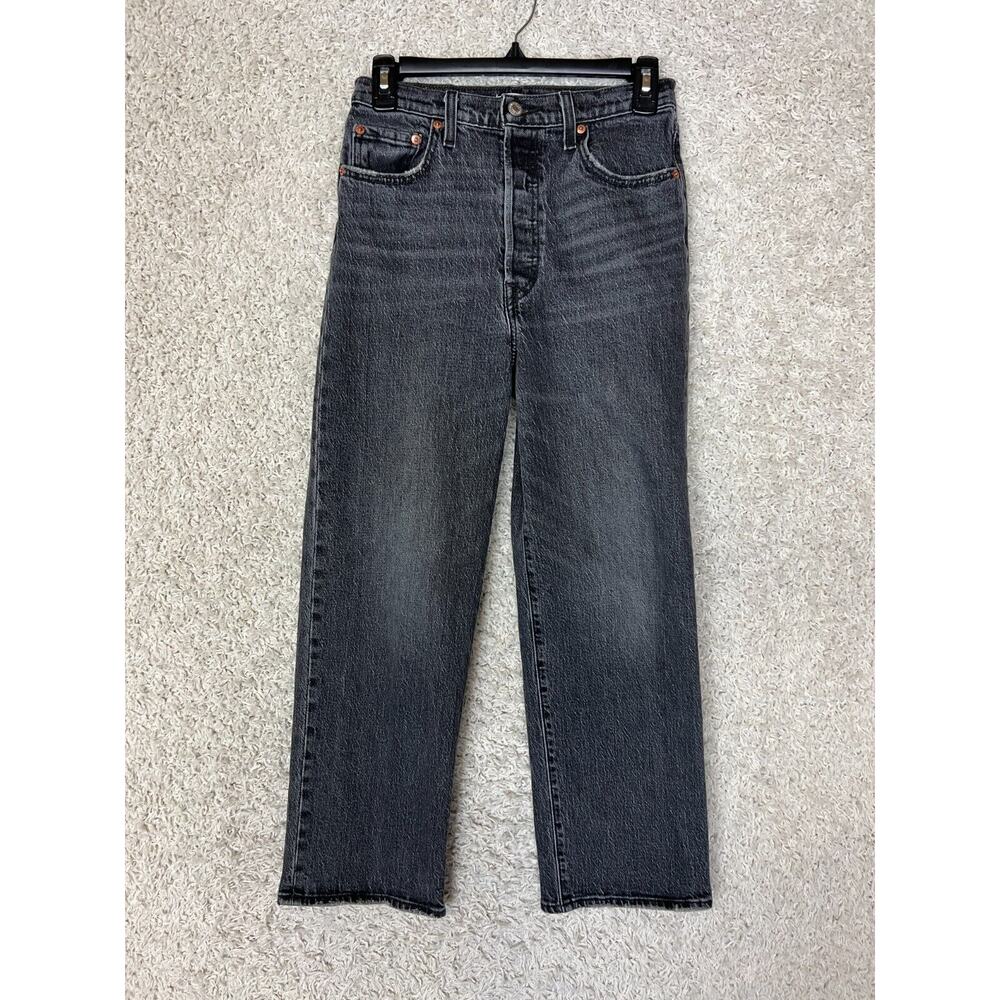 Levi's ribcage Women's Straight Leg Jeans - Dark grey